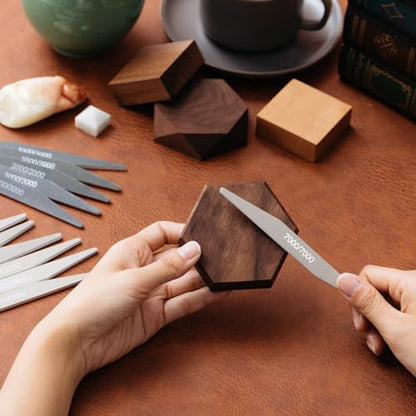Honoson 20 Pcs Model Sanding Sticks,Low Grits Rating,Double Angle Shape | 3D Print Polishing Sticks, Assorted Grits, Plastic Metal Wood Modeling Polishing Tools for Finishing, Dual-sided Design - style: Double Angle Shape