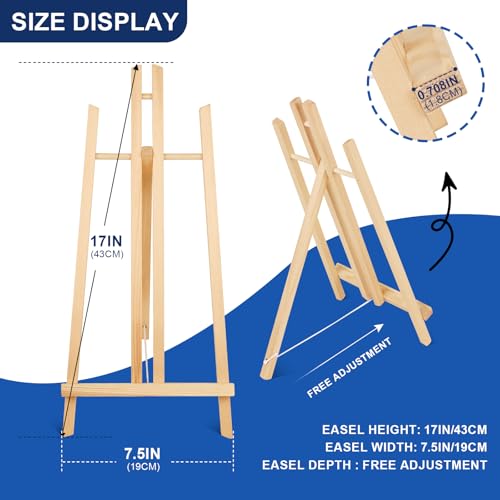 ESRICH 15PCS 17 Inch Tabletop Easels, Easel Stand for Painting | Tripod, Painting Party Easel, Kids Student Desktop Easel for Painting, Paint Easel for Canvas Paint - style: 15