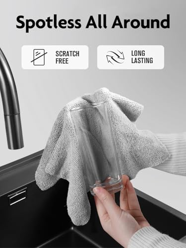 Fantasticlean Microfiber Cleaning Cloth Roll- 90 Sheets, 12" x 12" (Grey) - color: Grey, size: 90 pack