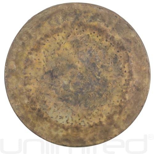 Unlimited Atlantis Gongs - Includes Gong, Mallet & Rope/Unlathed Bronze Gong W/Ancient Look/For Sound Healing, Meditation, & Yoga - size: 16"