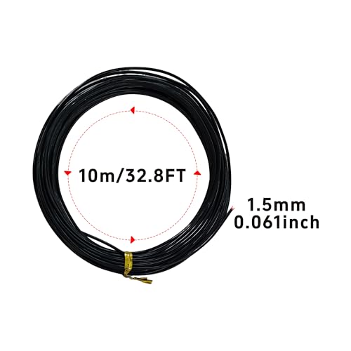 2 Rolls 10 M X 1.5 mm Aluminum Craft Wire, Flexible Metal Craft Wire, Bendable Armature Wire for Sculpting, Jewelry Making, Doll Making, Bonsai Training, DIY Crafts(Black) - size: 10 M X 1.5 mm, style: Black