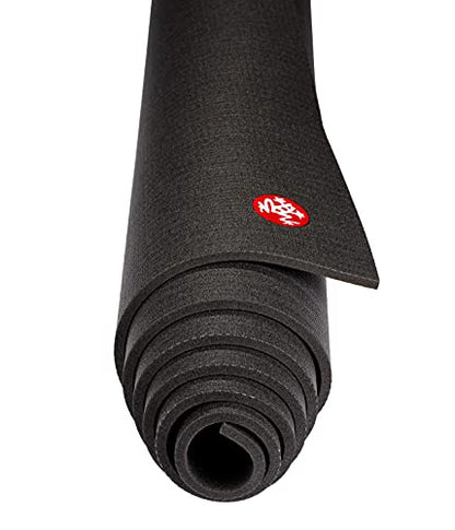 Manduka PRO Yoga Mat - 6mm | Lifetime Durability | Hygienic Construction | Premium Studio Quality | Teacher Approved - color: Black, size: 71" x 26"