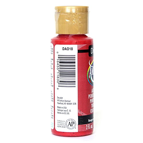 DecoArt Americana Acrylic Paint, 2-Ounce, Country Red - color: Country Red, size: 2 Fl Oz (Pack of 1)