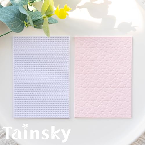 TAINSKY 5 pcs Polymer Clay Texture Roller, Pottery Stamps for Polymer Clay Earrings Jewelry, Embossing Pottery Texture Rollers for Jewelry Making（Mix） - color: Style B Set