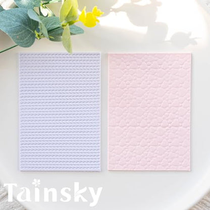 TAINSKY 5 pcs Polymer Clay Texture Roller, Pottery Stamps for Polymer Clay Earrings Jewelry, Embossing Pottery Texture Rollers for Jewelry Making（Mix） - color: Style B Set