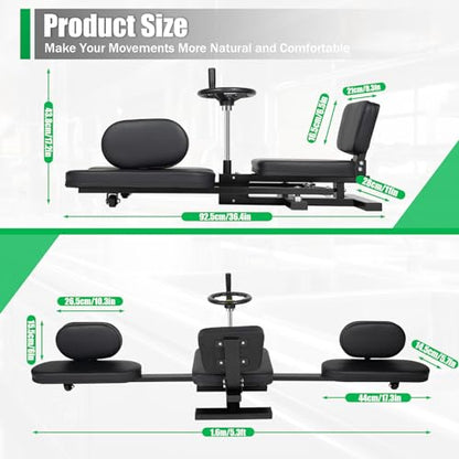 Hip Stretcher for Flexibility Stretching Equipment - color: Black-220lbs