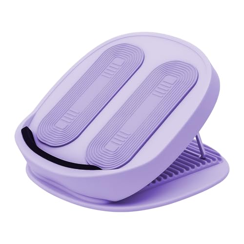 Adjustable Calf Stretcher Slant Board, 15-Level Incline for Ankle Rehab - color: Purple