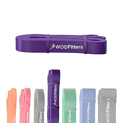 WODFitters Pro Series Pull-Up Assistance Bands – Premium Resistance Loop Bands for Assisted Pull Ups, Muscle Ups, Strength Training & Mobility – Durable Bands for Functional Fitness - color: #3 Purple 40-80 lbs