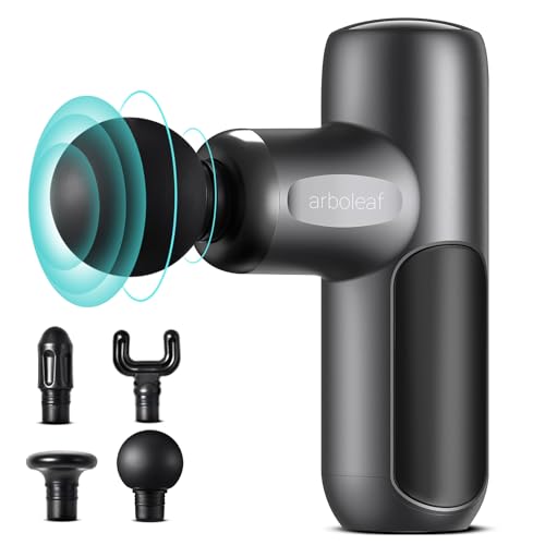 arboleaf Mini Massage Gun, Deep Tissue Percussion Massager Back Pain Relief - color: Slate Gray