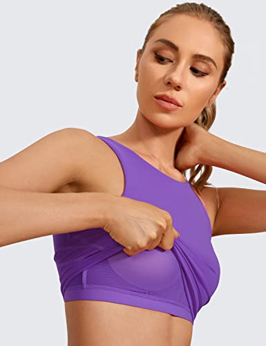 CRZ YOGA 여성용 U 백 스포츠 브라 - color: Royal Lilac, size: XL