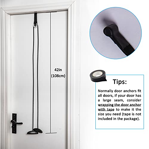 Shoulder Pulley Over The Door Physical Therapy System - color: Black
