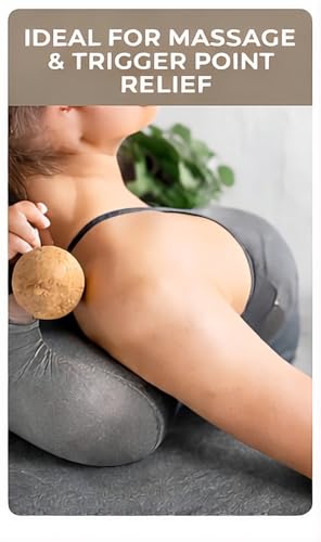 Cork Massage Ball Set, Myofascial Release for Trigger Points & Knots | Fascia Release, Eco-Friendly, Travel Bag Included