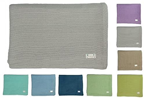 Kakaos Deluxe Cotton Yoga Blanket Without Tassels (Light Gray) - color: Light Gray