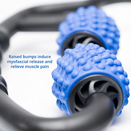Body Back Trigger Point Pressure Roller Massager for Deep Tissue Relief | FSA Eligible Trigger Point Roller For Forearm & Hand, Deep Tissue Massage Tool For Tennis Elbow, Athletes & Muscle Recovery
