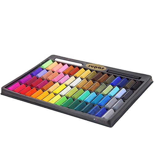Rupas Soft Dry Pastel 64 Color Set Square Chalk - color: Rupas Dry Pastel 64 Color
