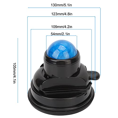 Dioche Wall Mounted Massage Ball Roller with Suction Cup, 360° Rotating Manual Muscle Massage Ball for Back, Neck, Shoulder & Full Body Relaxation and Muscle Relief