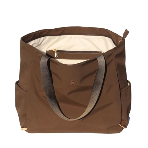 ESVAN Yoga Mat Bag Yoga Tote Carrier Shoulder Bag Carryall Tote for Office,Yoga,Pilates,Travel,Beach and Gym - color: Aa Coffee