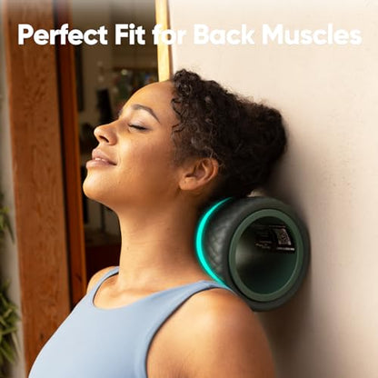 FitBeast Back Roller - Deep Tissue Massage Wheel, Yoga Wheel & Back Stretcher for Pain Relief (6'') - size: 6''