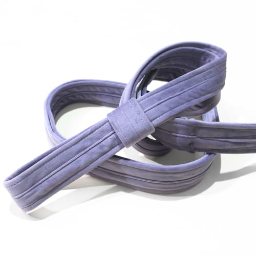 8.2ft 2.5m Aerial Straps Ropes Yoga Aerial Acrobatics Body Aerial Loop Trapeze Circus Apparatuses Equipment Three-Layer Straps 1 pairs - color: Light Purple