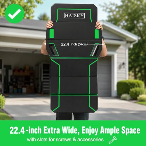 Foldable Mechanic Kneeling Pad,22.44" Wide EVA Foam Mat,1 Pack,Green - color: Green & Black