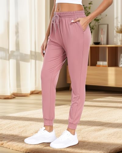 3Pack Joggers for women, Women sweatpants with pockets lounge casual pants - color: Black/Lt Grey/Lt Purple, size: X-Large-XX-Large
