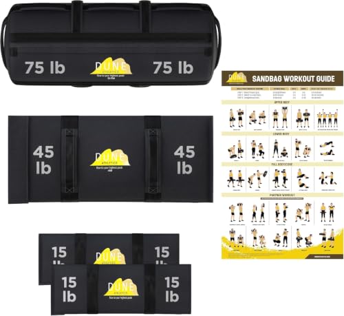 Sandbags for Working Out, Workout Sandbag Unfilled, - color: Dark Gray, size: Medium (15-75 lbs)