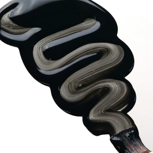 GOLDEN High Flow Acrylics, Transparent Shading Gray, 1 fl. oz. Bottle | Artist grade paint blending the strength of acrylic and versatility of ink for spraying, drawing, staining and mixed media. - color: Transparent Shading Gray