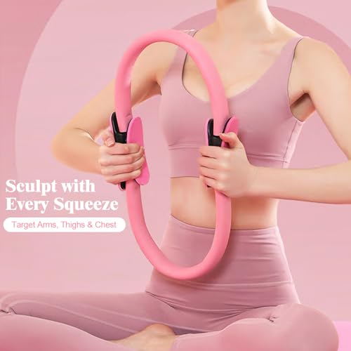 Home Pilates Essentials Kit for Women, Complete 13-in-1 Pilates Equipment Ring and Ball Set with 5 TPE Resistance Bands, Ankle Weights, 8-Shaped Pull Band, Stretch Strap and Waterproof Bag - size: 14PCS