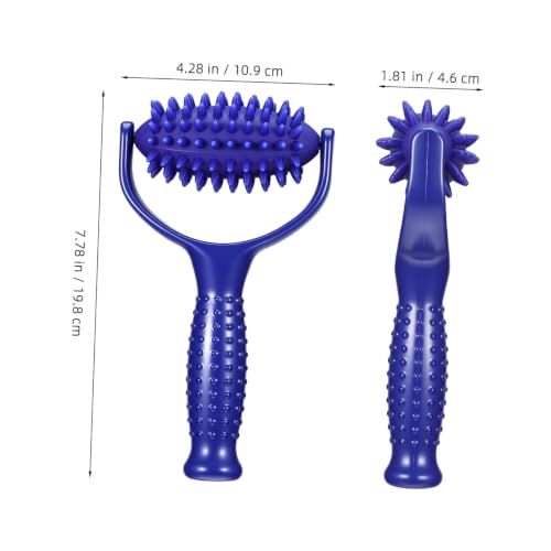BESPORTBLE Handheld Muscle Relax Roller Stick for Back and Leg Massage, Made of Sturdy Abs and PVC, Comfortable Design to Reduce Muscle Fatigue, for Yoga Enthusiasts and Sedentary Individuals