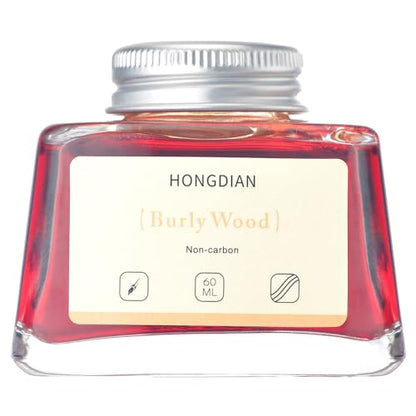 Hongdian Fountain Pen Bottled Ink Burly Wood Color, 60ml Non Carbon Inkwell Bottle, Artist Calligraphy Ink - color: Burly Wood