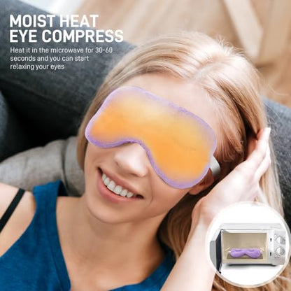 Weighted Eye Pillow for Yoga, Moist Heat Mask for Dry Eyes(Purple) - color: Eye Mask05-purple