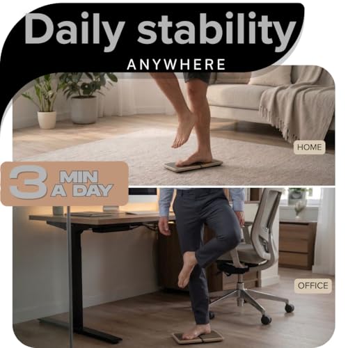 Slant Board for Adults & Ankle Board - Portable Velour Board for Squats, & Lower Body Training
