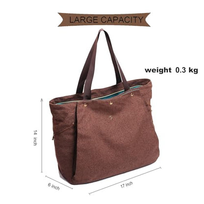 ESVAN Yoga Mat Bag, Gym Bag Tote Bag with Multi Pockets For Women Drawstring Yoga Mat Carrier Pilates Travel Workout Office - color: Linen Brown
