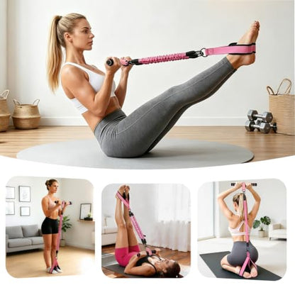 Upgraded Pedal Resistance Band with Handle | 3 x 35 Lbs Resistance Bands for Core, Arm, Legs, Waist, Body Strength