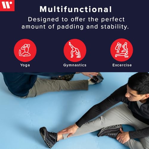 We Sell Mats 1/2 Inch Thickness Multipurpose EVA Foam Floor Tiles, Interlocking Floor Mat for Indoor Gym and Home Use, 24 in x 24 in, Black, 100 Square Feet (25 Tiles) - color: Black, style: 100 Square Feet (25 Tiles)