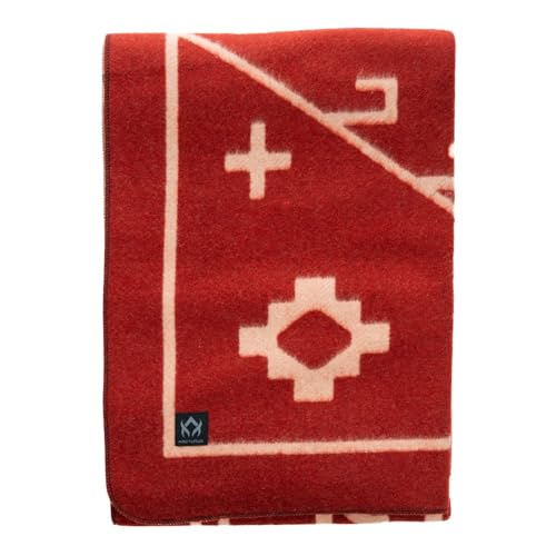 Arcturus Rainier Wool Blanket, Warm, Thick, Washable Wool Blanket for Home, Outdoors, Camping, Tailgates, Picnic, Hunting, Travel & Emergency Kits, Twin Size, 4.5 lb, Monument Valley - color: Monument Valley, size: Twin
