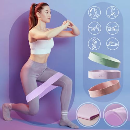 Pilates Ring Set: 35cm Magic Circle with Dual Padded Handles, Pilates Mini Ball, and Resistance Bands (15, 25, 35 lbs) for Strength, Flexibility, Stability, and Body Toning - color: Blue-Essential