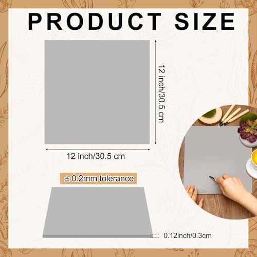 Yeaqee 4 Pcs 12 x 12 Inch Linoleum Blocks for Printmaking, Gray - color: Gray, size: 12 x 12 Inch