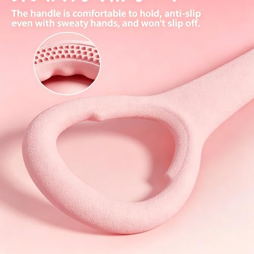2Pack Resistance Bands, Silicone Yoga Stretch Rope, Portable Fitness Expander, Non-Slip Handles, Full Body Workout for Arms, Back, Legs, Home Gym Training Equipment Portable Neck and Shoulder Relaxer