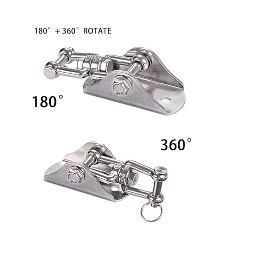 2 Pcs Swing Hangers Heavy Duty Stainless Steel Ceiling Swing Mount 360° Silent Swing, Playground Porch Yoga Seat Trapeze, Hammock Chair, Hanging Kit, Swing Set Indoor Outdoor