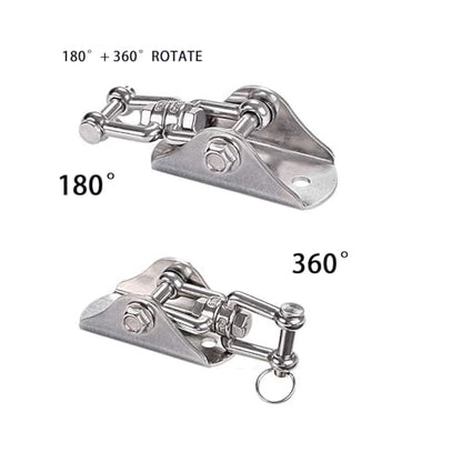 2 Pcs Swing Hangers Heavy Duty Stainless Steel Ceiling Swing Mount 360° Silent Swing, Playground Porch Yoga Seat Trapeze, Hammock Chair, Hanging Kit, Swing Set Indoor Outdoor