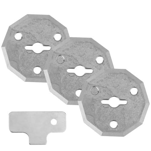 3pcs Replacement Rotary Blades for Fanttik C10 Pro Electric Scissors, Premium Replacement Cutter Blades with Screwdriver for Cutting Cardboard Box Fabric Paper