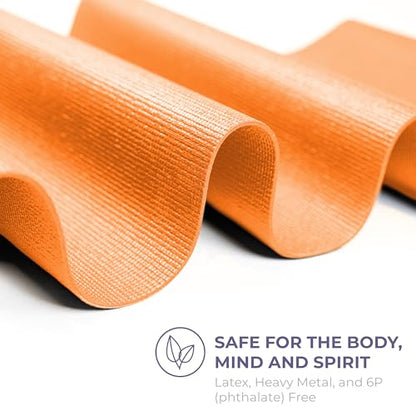 Voyage 5mm Studio Yoga Mats, 10 Pack, 72x24in - color: Orange