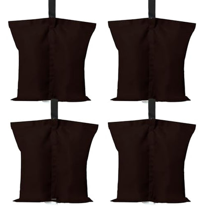 ABCCANOPY Canopy Weights 120 LBS Tent Sand Bags,4-Pack Brown(No Sand) - color: Brown, size: 120 LBS