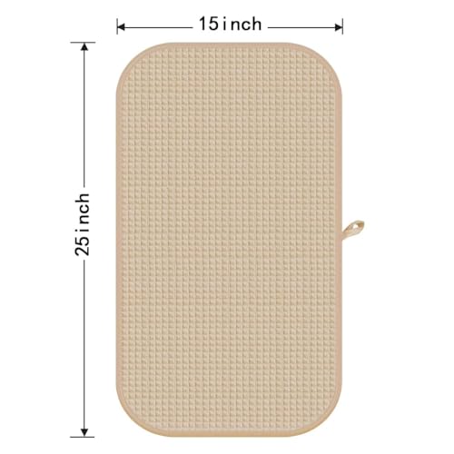 HOMEXCEL 4 Pack Gym Towels, Waffle Hand Towels for Bathroom, 15 X 25 Inch