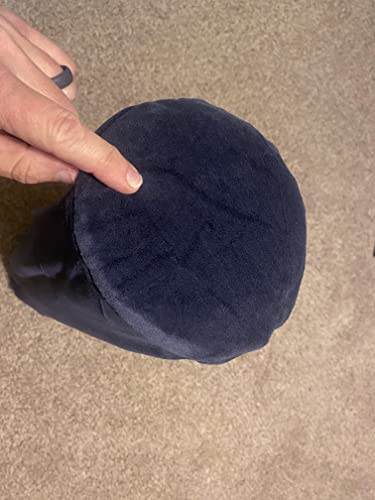 Therapist’s Choice® Bolster Cover with Zipper Closure, Soft & Durable, Size: 6" x 27" (Cover Only, Bolster Not Included) (Dark Blue Velour) - color: Dark Blue Velour