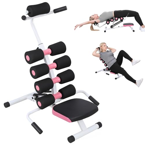 HEVIRGO Mini Inversion Table with Adjustable Back Support,Re-Align The Spine, Stretch The Back and Neck, Heavy-Duty Steel Frame Yoga Inversion Stool, Compact Foldable Stretcher, 350lbs Capacity