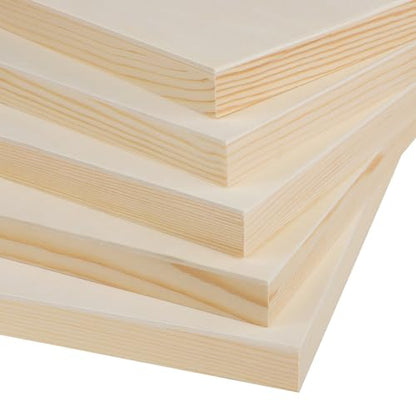 Aodaer 8 Pack Wood Panels 11 x 14 Inch Wooden Panels Canvas Unfinished Craft Wood Boards Panels for Art Crafts Acrylic and Oil Painting Pouring DIY Projects - size: 11 x 14 Inch