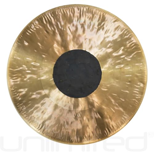 Unlimited Chocolate Drop Gongs - Includes Gong, Mallet & Rope/Bronze Chinese Gong/Bright Tones/For Sound Healing, Meditation & Yoga/Small & Large Available - size: 28"