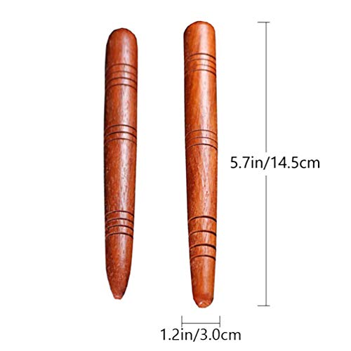 4Pcs Manual Acupressure Pen Wooden Thai Massage Stick Rod Deep Tissue Massage Tool Trigger Point Relief Pain Therapy Tools Full Body Relaxing Gifts Acupressure Pen,Acupressure Tools
